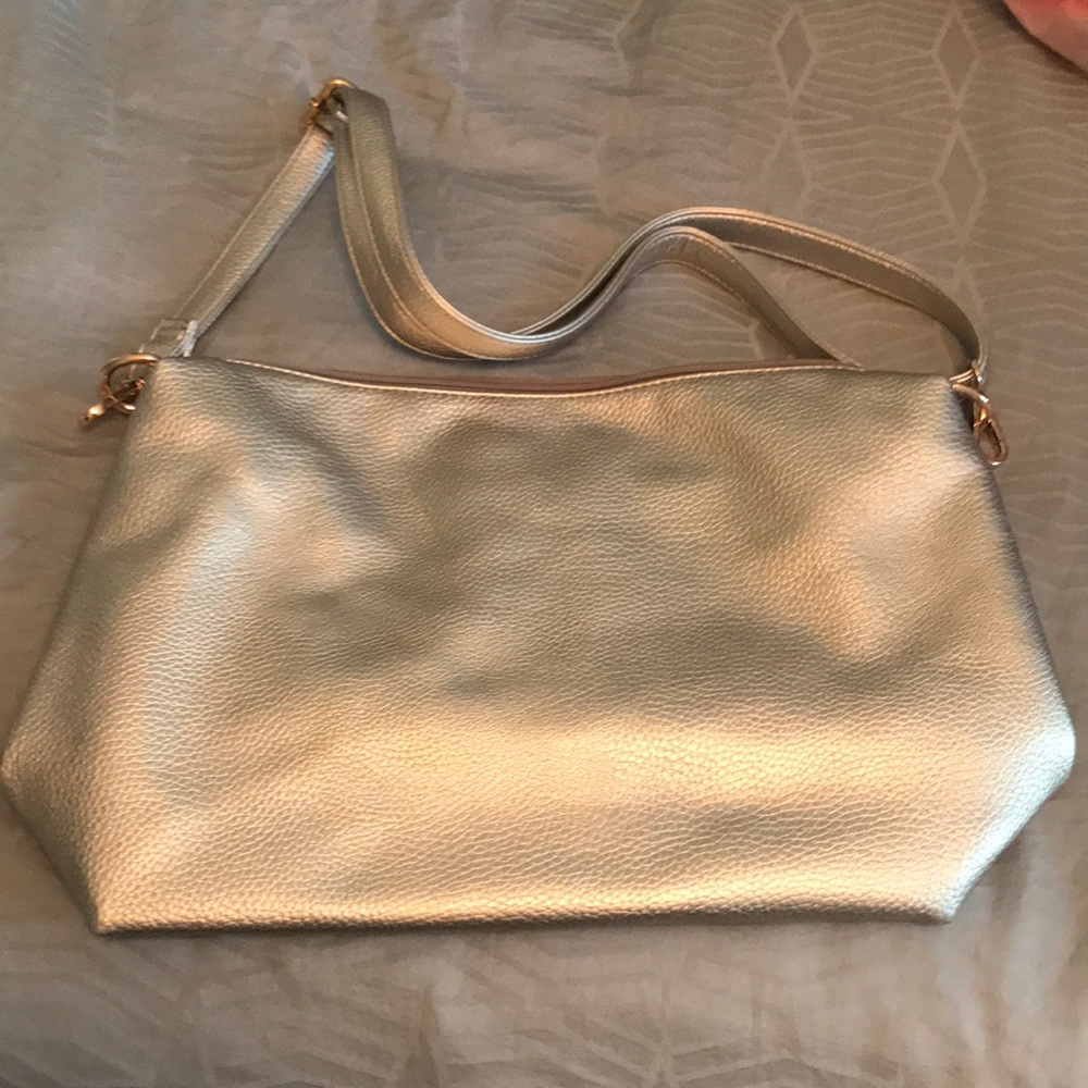 Small silver tote